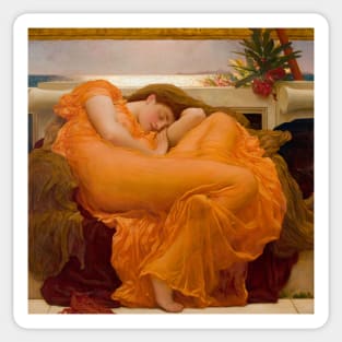 Flaming June by Frederic Leighton Sticker